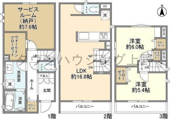 Ｋｏｌｅｔ谷在家の物件間取画像